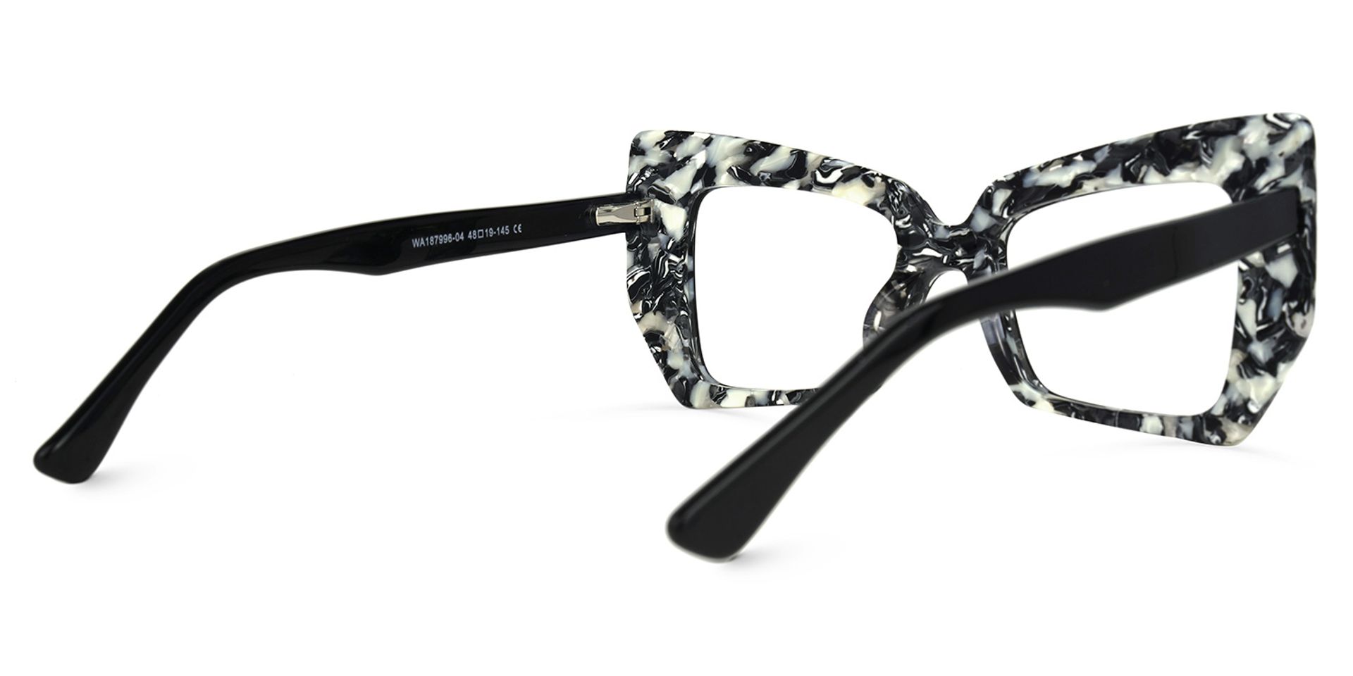 Verdejo Geometric Black Glasses | Zeelool Glasses3