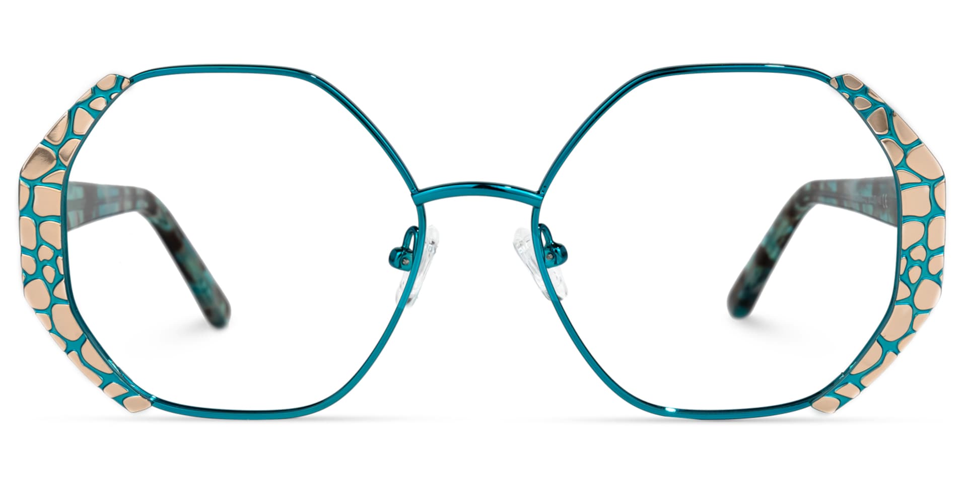 Vickii Geometric Blue Glasses | Zeelool Glasses0