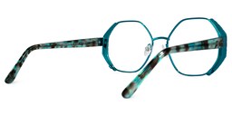 Vickii Geometric Blue Glasses3
