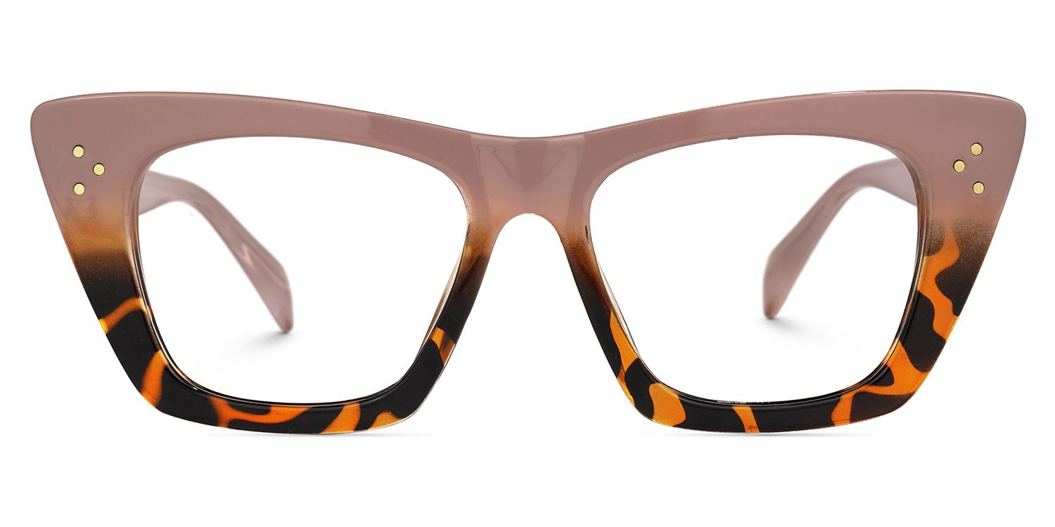 Giles Cateye Two-Tone Glasses | Zeelool Glasses0