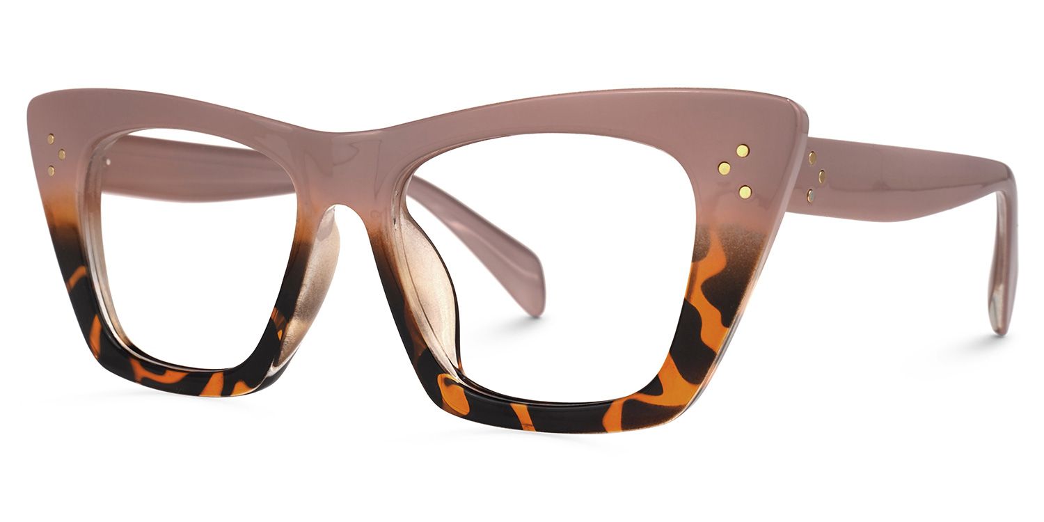 Giles Cateye Two-Tone Glasses | Zeelool Glasses1