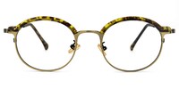 Janette Oval Yellow Glasses0
