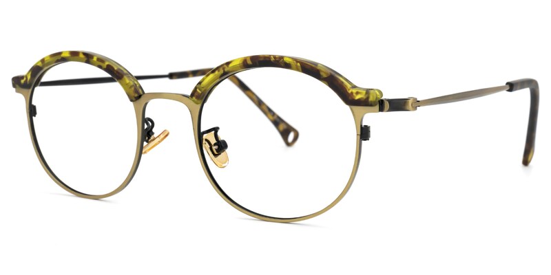 Janette Oval Yellow Glasses | Zeelool Glasses1