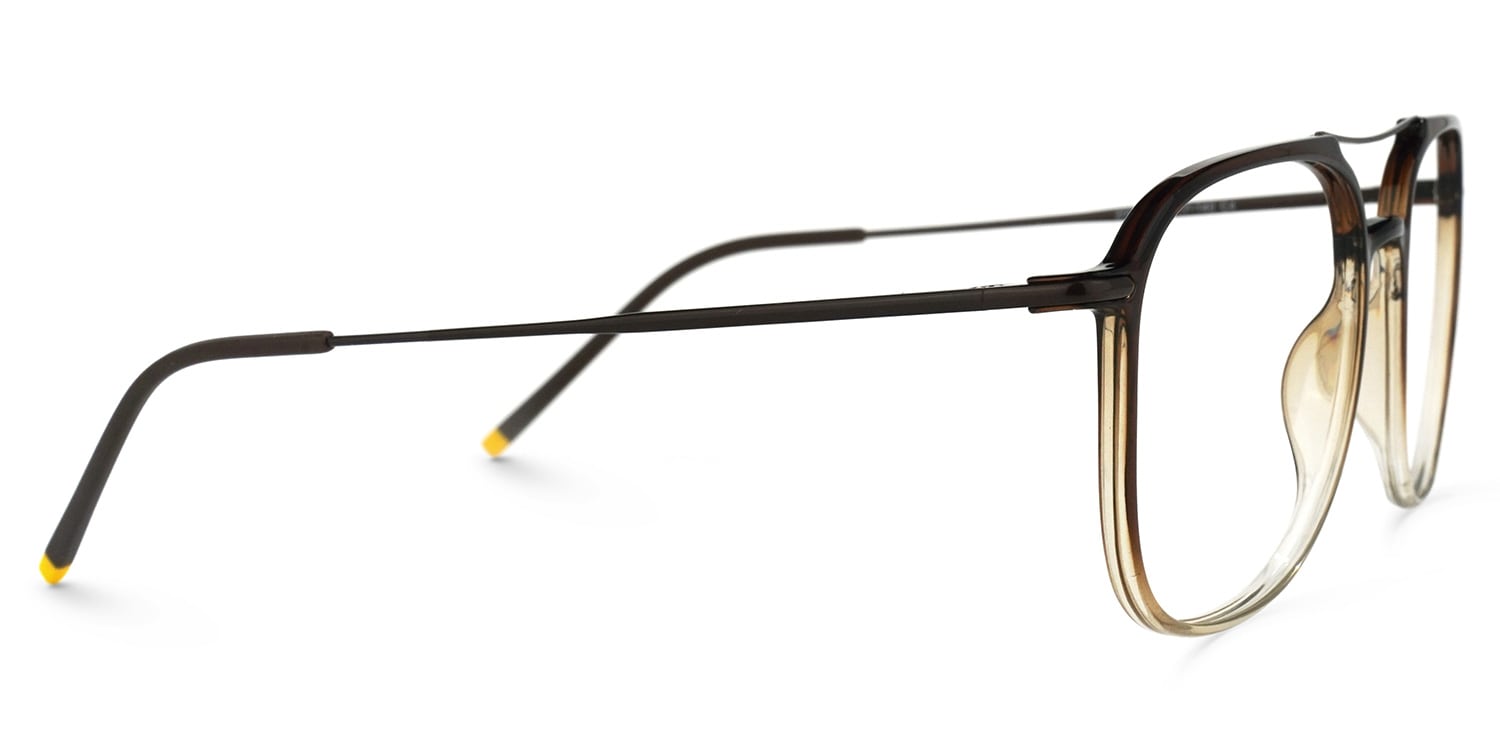 [美品] 22-23 MOSS Q2 156cm Lena Square Pink Tortoise Frame Eyeglasses for Woman| ZEELOOL