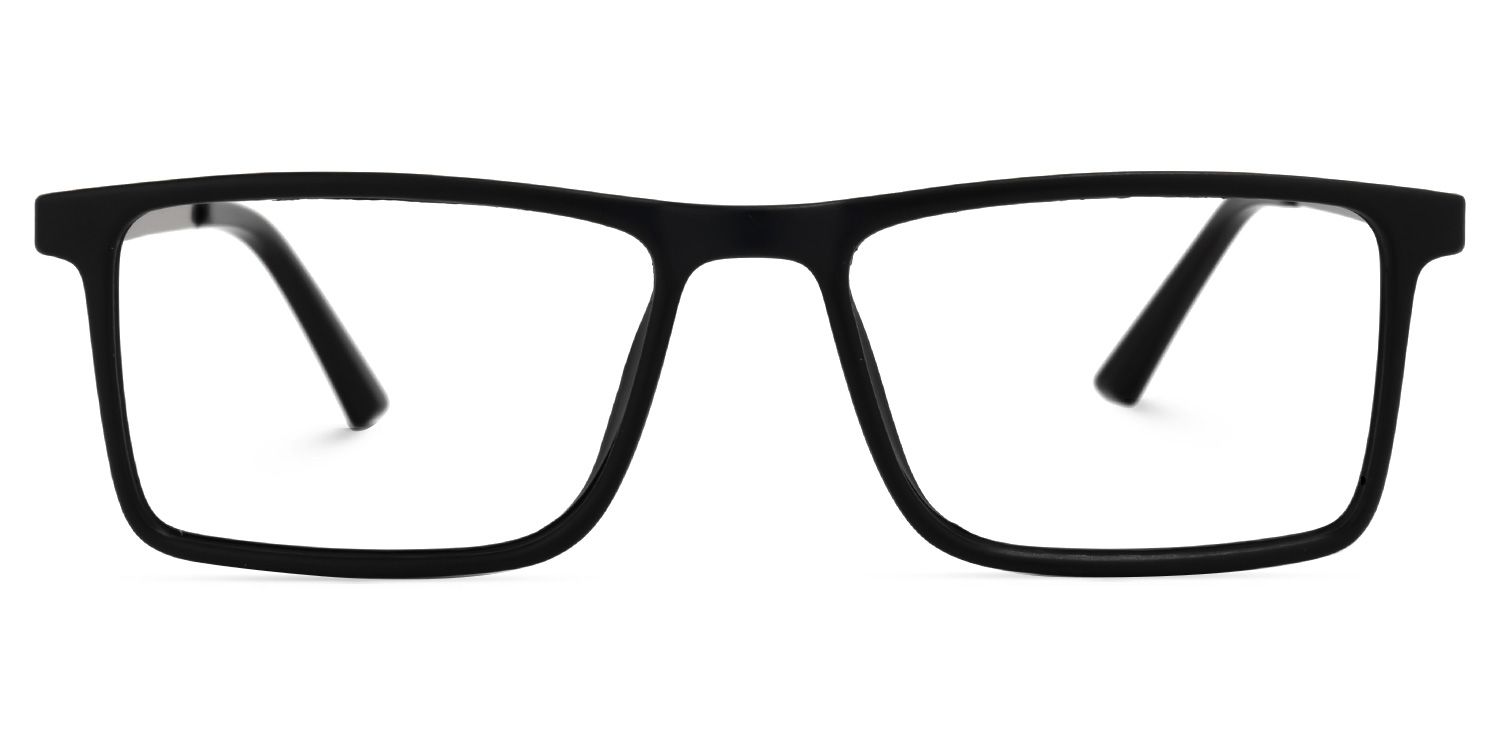 Antonio Rectangle Black Glasses | Zeelool Glasses