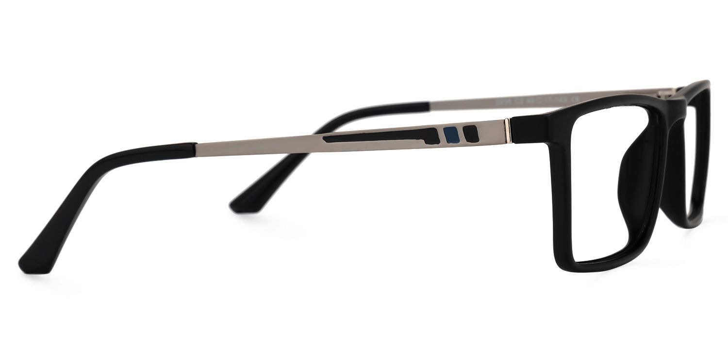 Antonio Rectangle Black Glasses | Zeelool Glasses