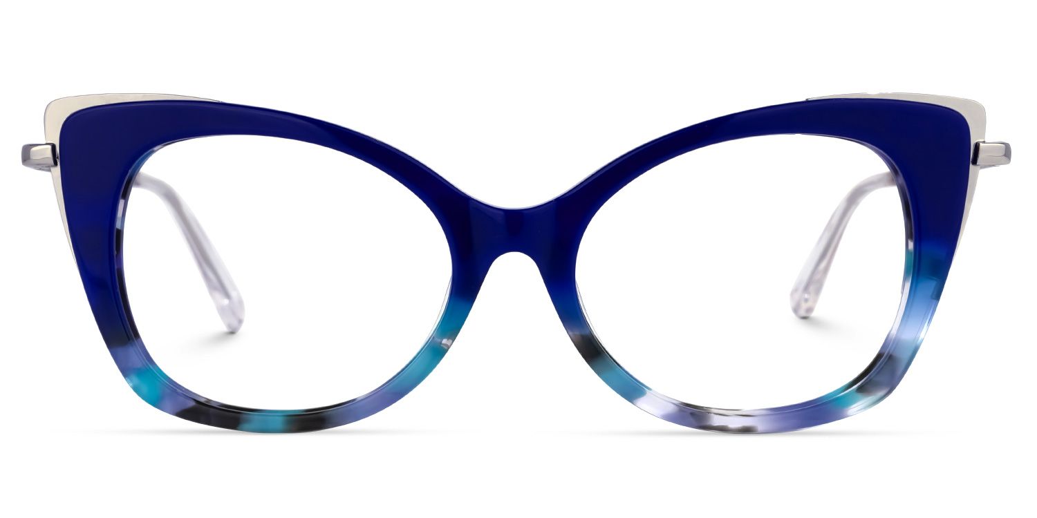 Duchess Cateye Blue Glasses | Zeelool Glasses0