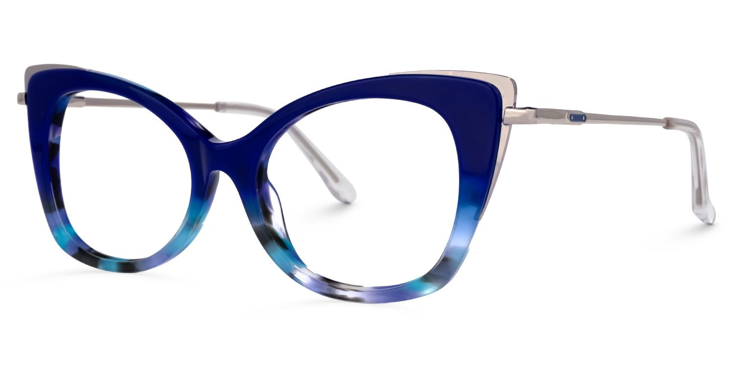 Duchess Cateye Blue Glasses | Zeelool Glasses1