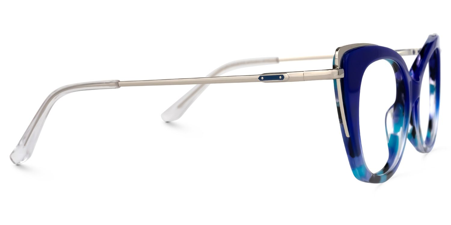 Duchess Cateye Blue Glasses | Zeelool Glasses2