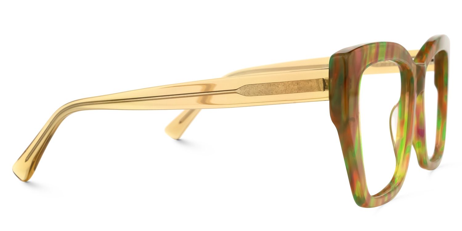 Dismuke Square Yellow Glasses | Zeelool Glasses2