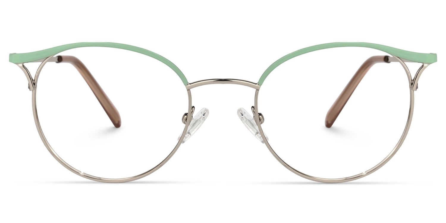 Kylie Oval Green Glasses | Zeelool Glasses0