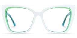 Shanell Butterfly White Glasses0
