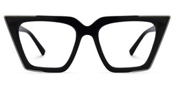 Corcino Cateye Black Glasses0