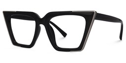 Corcino Cateye Black Glasses1