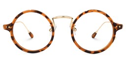 Ortiz Round Tortoise Glasses0