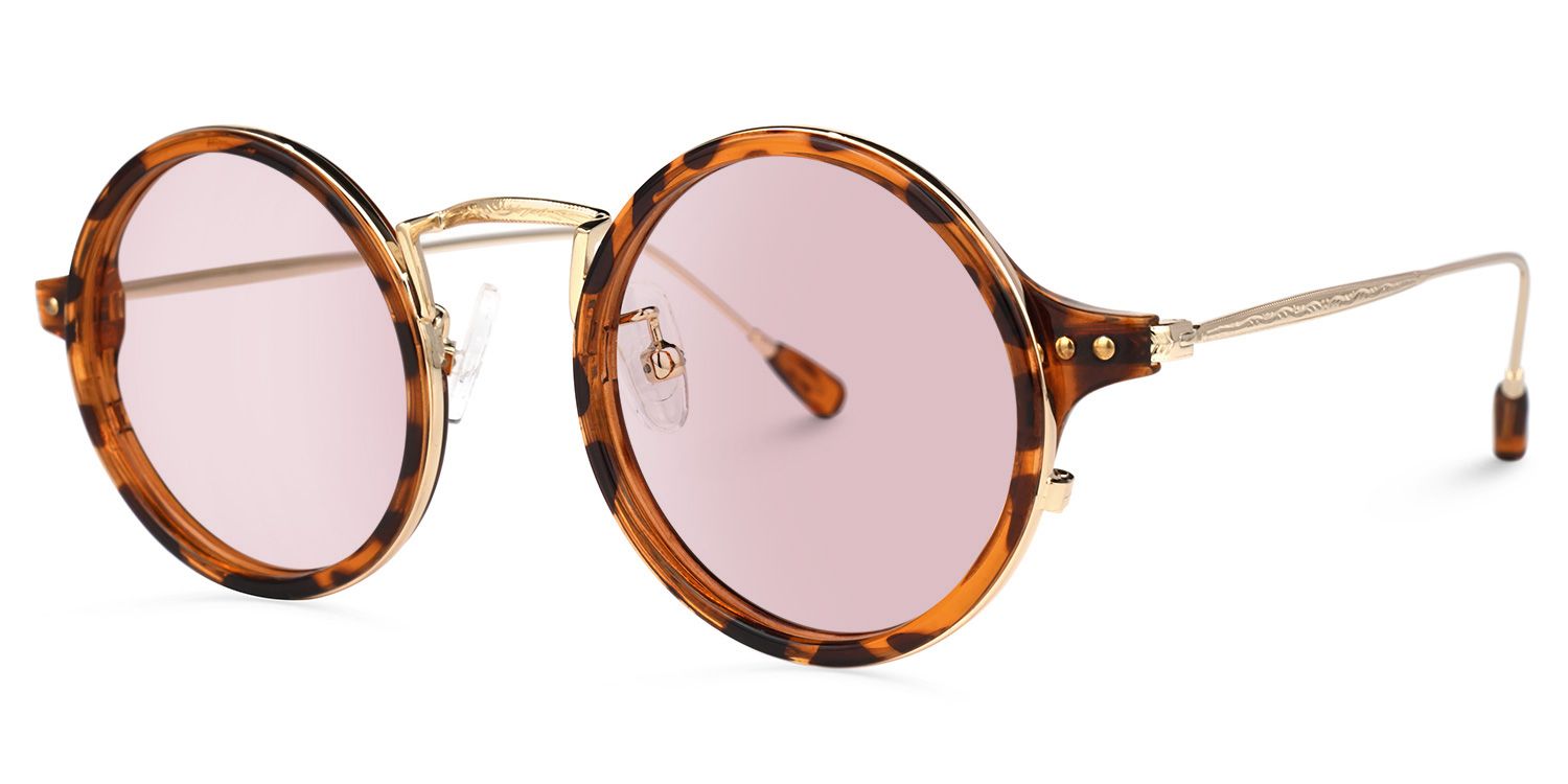 Ortiz Round Tortoise Sunglasses | Zeelool Glasses1