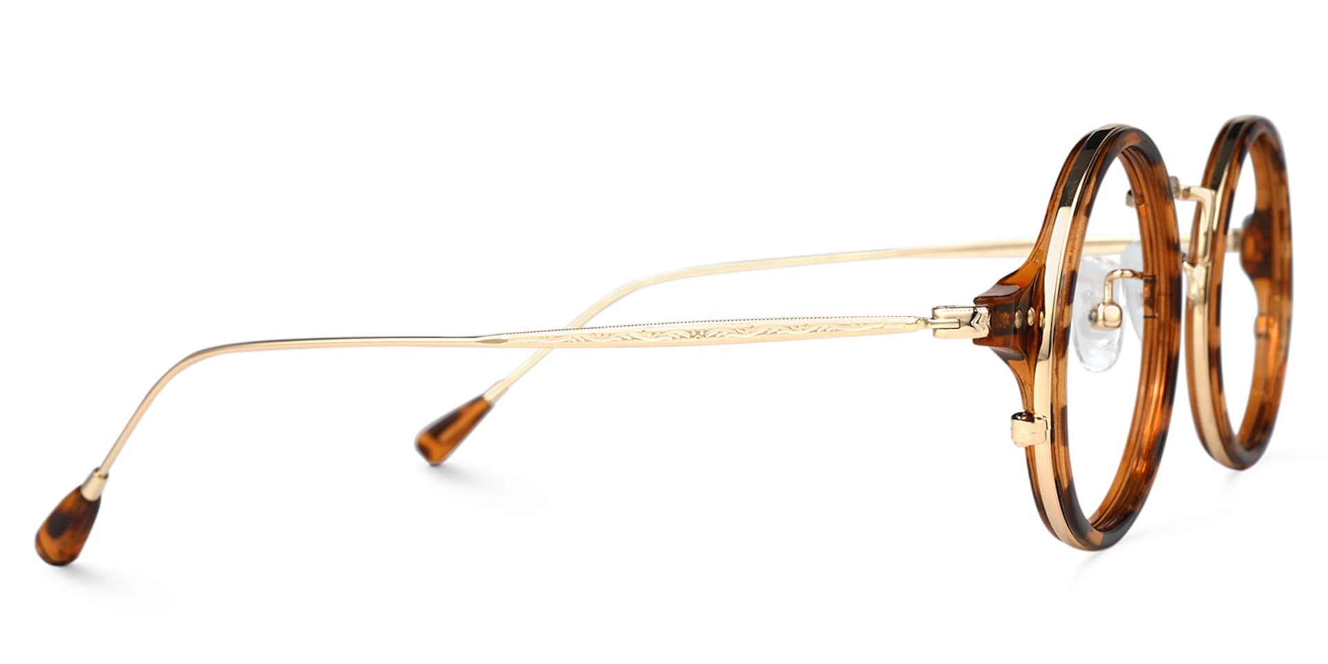 Ortiz Round Tortoise Glasses | Zeelool Glasses3