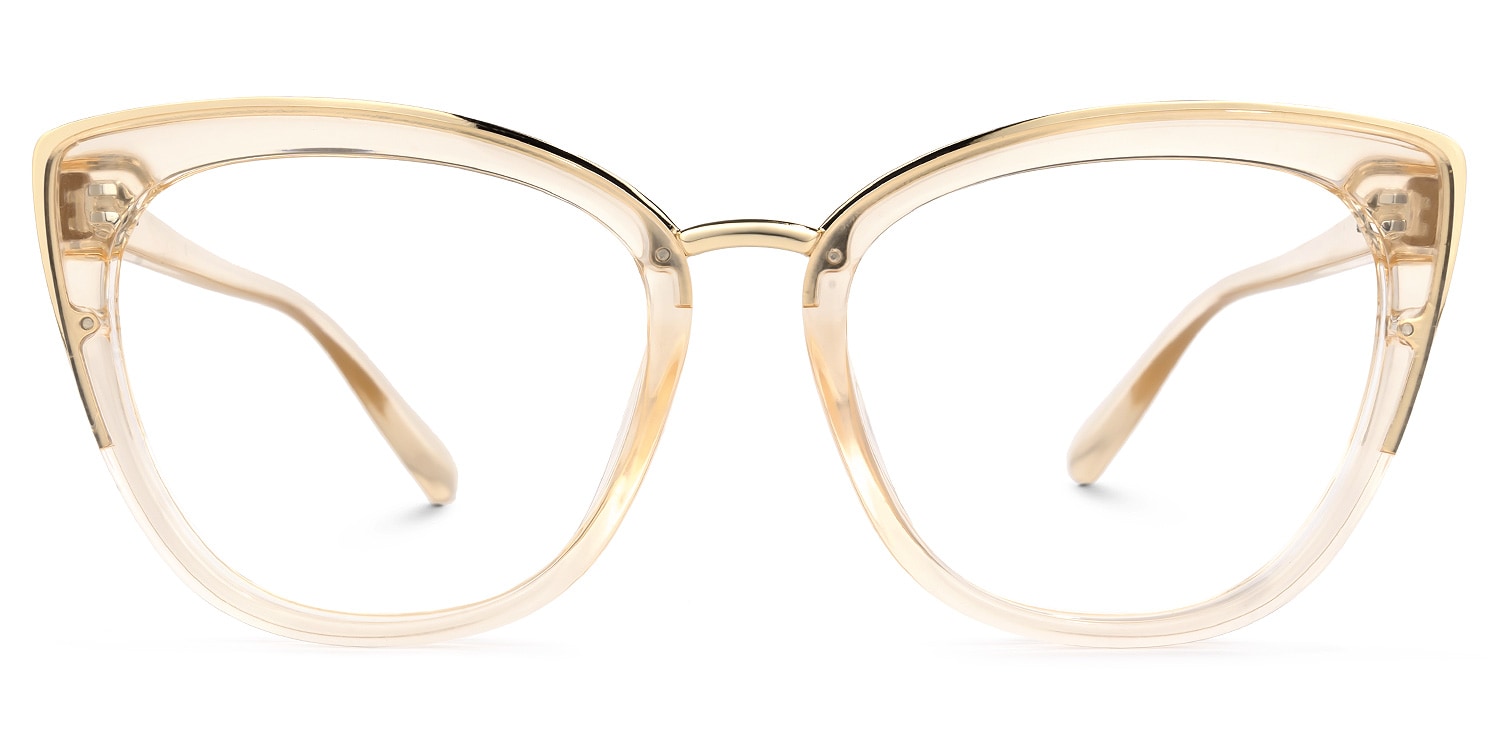 Kennard Cateye Champagne Glasses | Zeelool Glasses