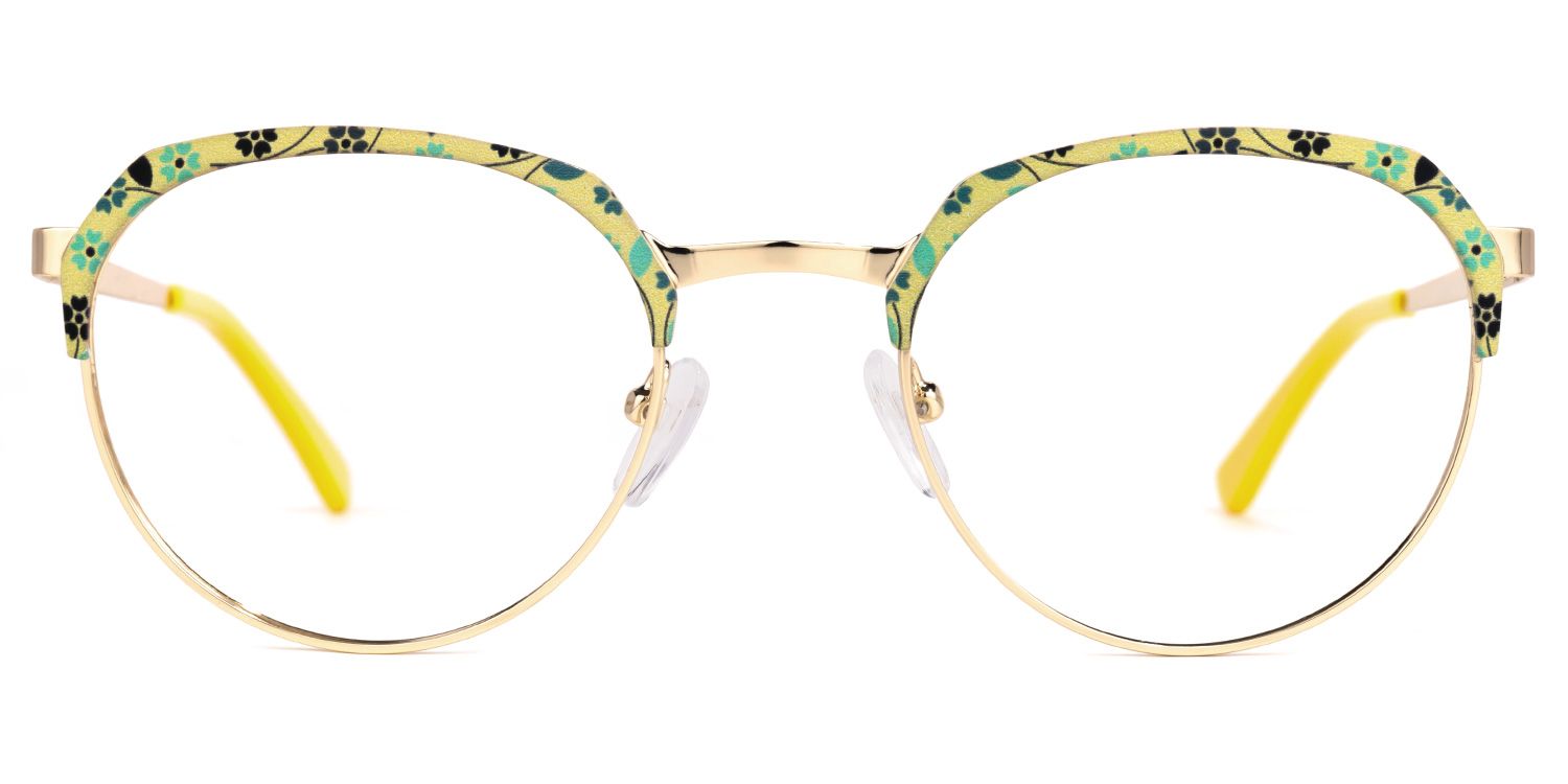 Deneal Oval Yellow Glasses | Zeelool Glasses0