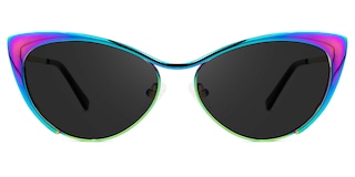 Ellen Cateye Iridescent Sunglasses0