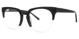 Coulter Browline Black Glasses1