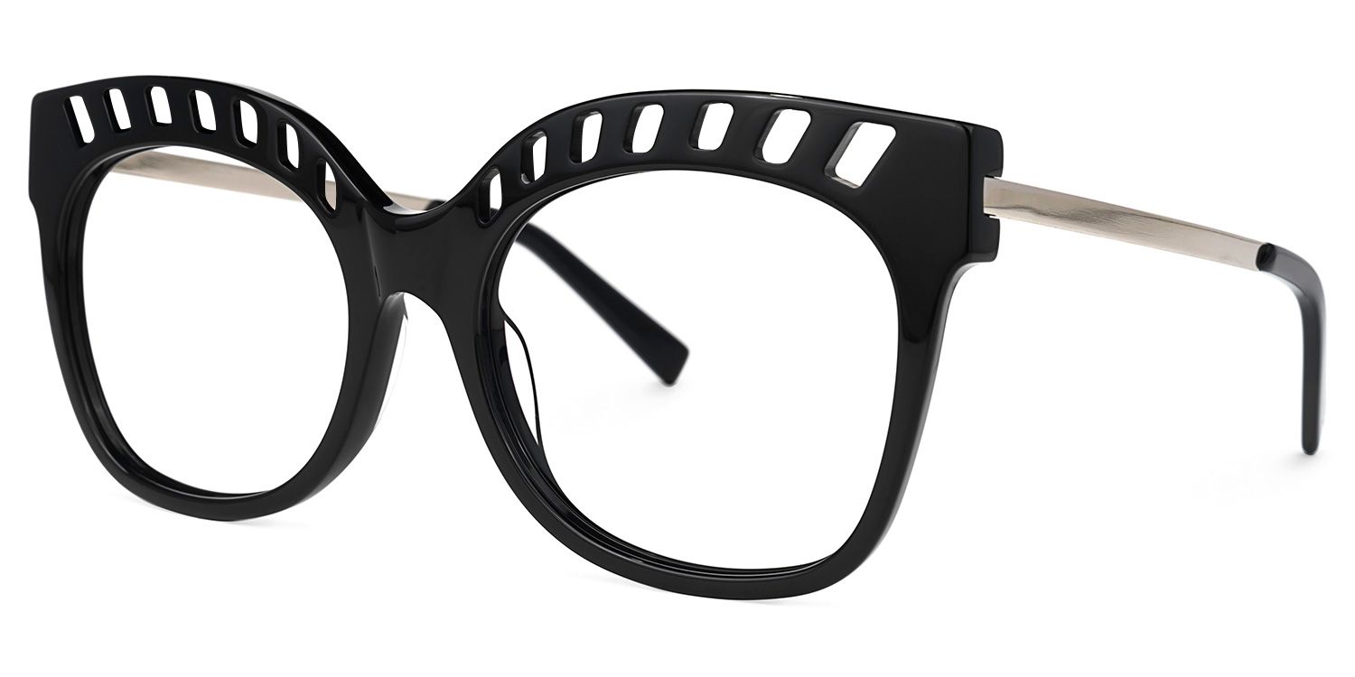 Francisco Square Black Glasses | Zeelool Glasses1