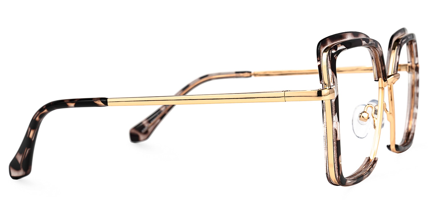 Cordaro Square Clear Tortoise Shell Glasses3