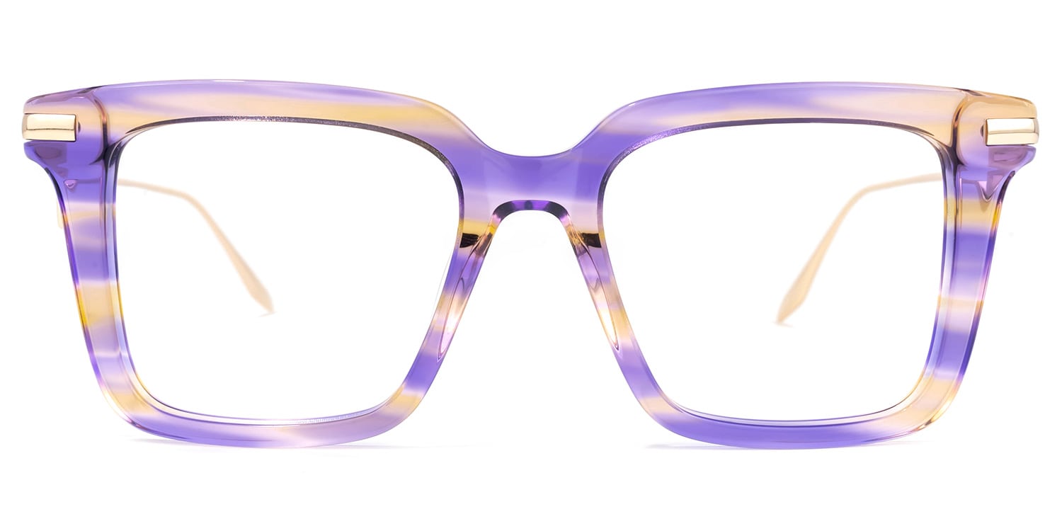 Cruz Square Purple Glasses | Zeelool Glasses