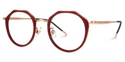Gentry Geometric Red Glasses1