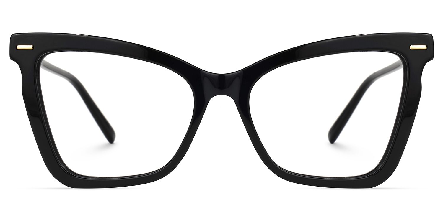Martina Cateye Black Glasses | Zeelool Glasses0