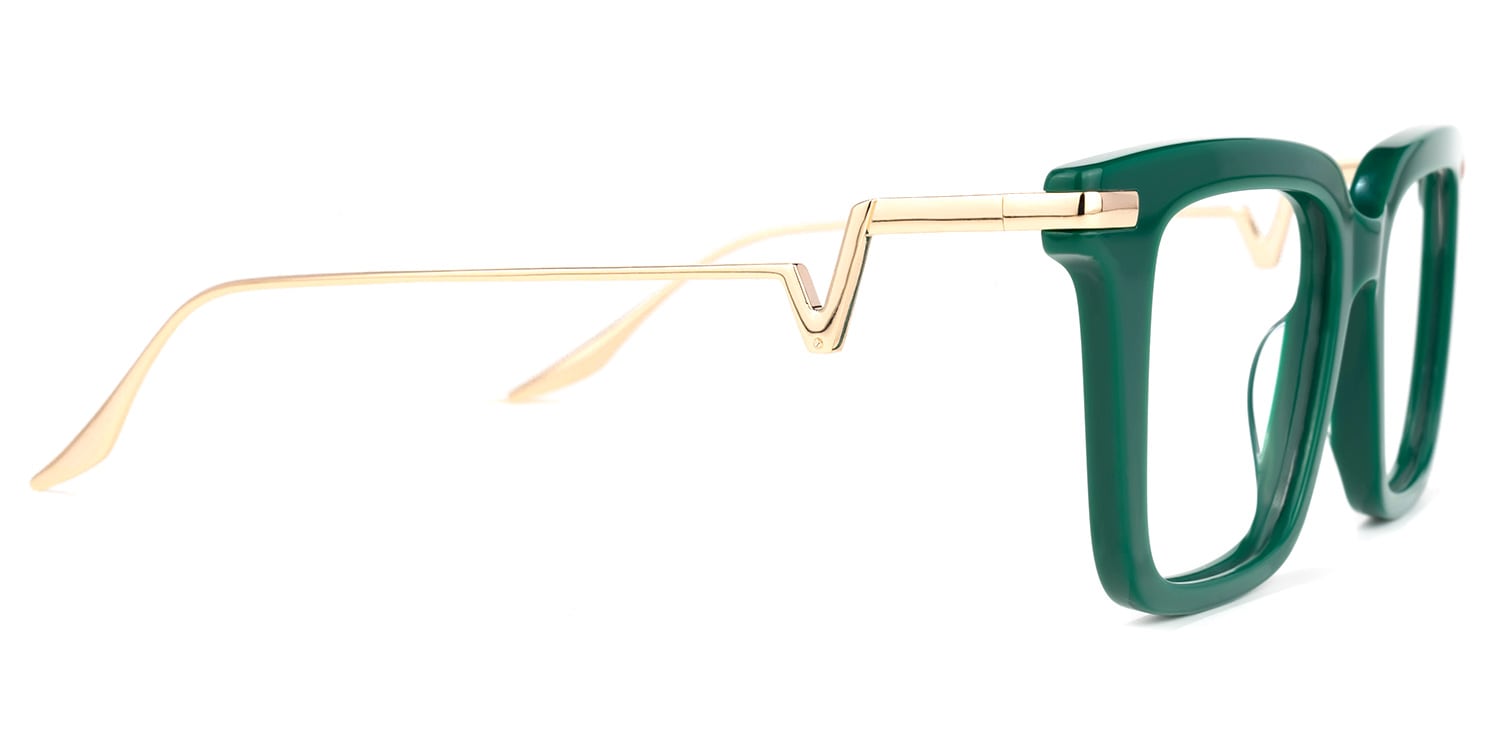 Cruz Square Green Glasses | Zeelool Glasses