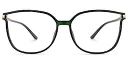 Rodz Square Dark-Green Glasses0