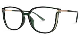 Rodz Square Dark-Green Glasses1