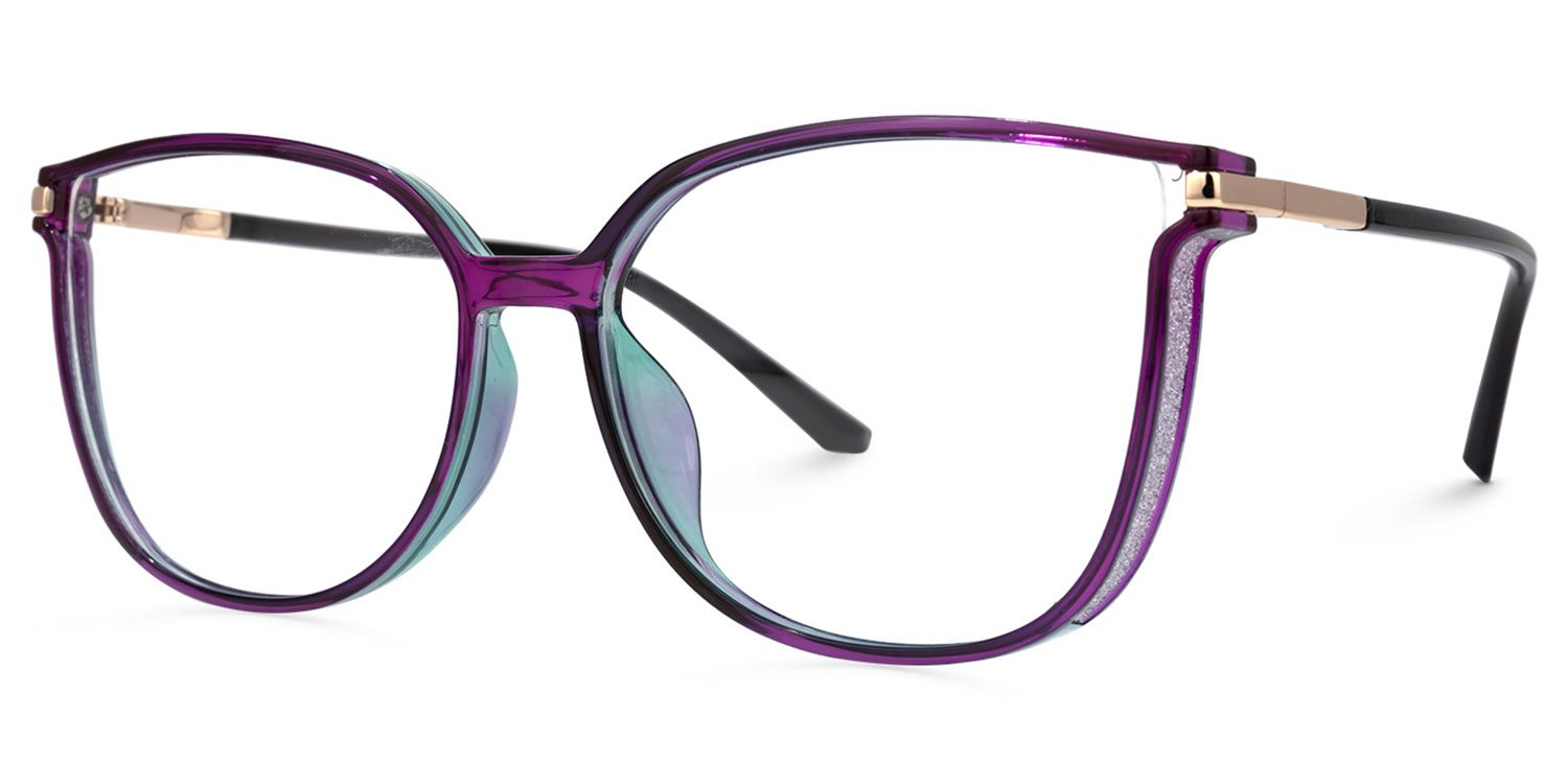 Rodz Square Purple Glasses | Zeelool Glasses1