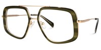 Tunde Aviator Green Glasses1