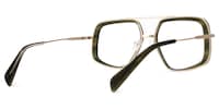 Tunde Aviator Green Glasses3