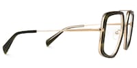 Tunde Aviator Green Glasses2