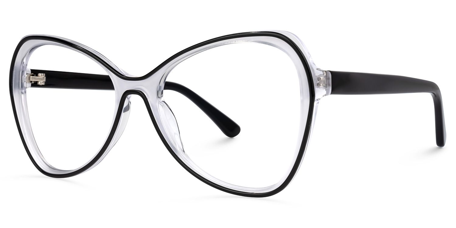 Margarita Geometric White Glasses | Zeelool Glasses1
