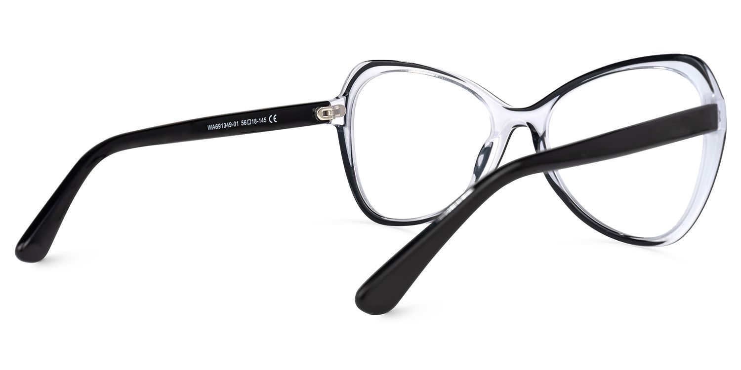 Margarita Geometric White Glasses | Zeelool Glasses2