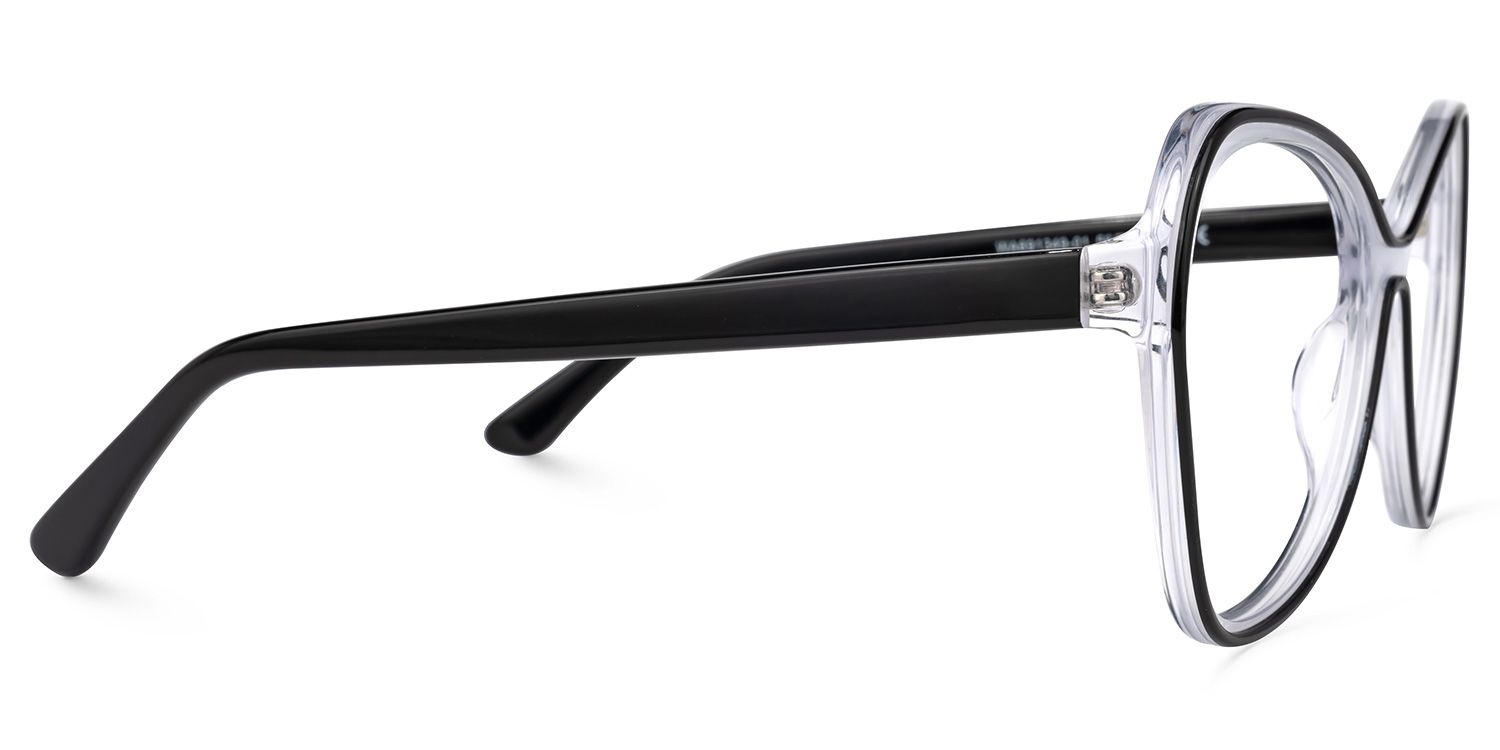 Margarita Geometric White Glasses | Zeelool Glasses3