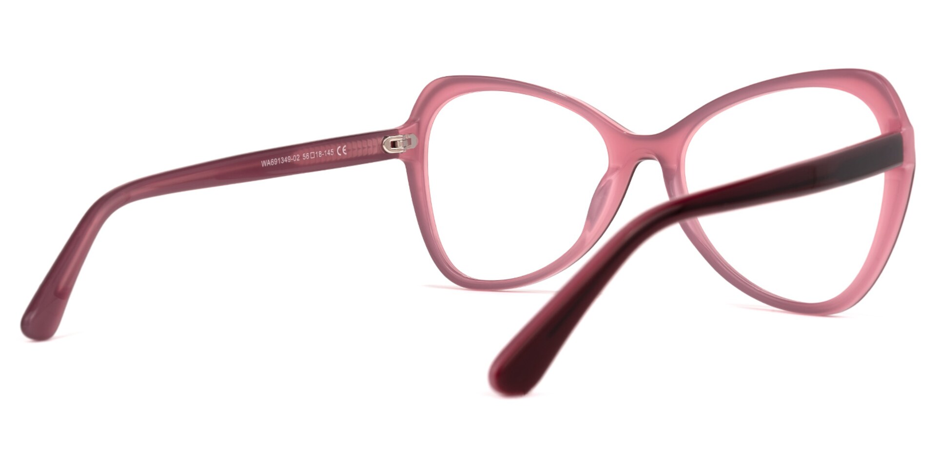 Margarita Geometric Pink Glasses | Zeelool Glasses2
