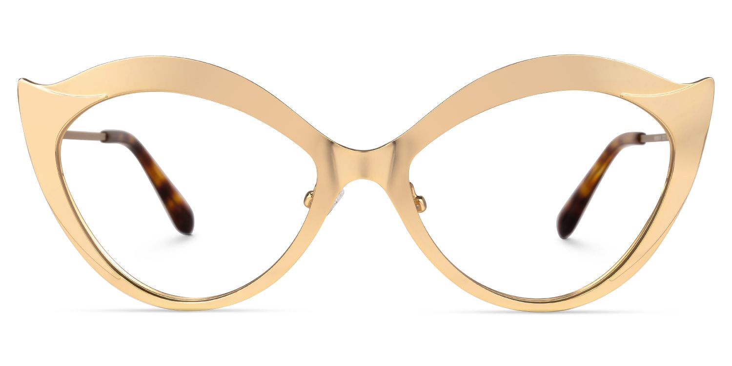 Shanelle Cateye Gold Glasses | Zeelool Glasses0