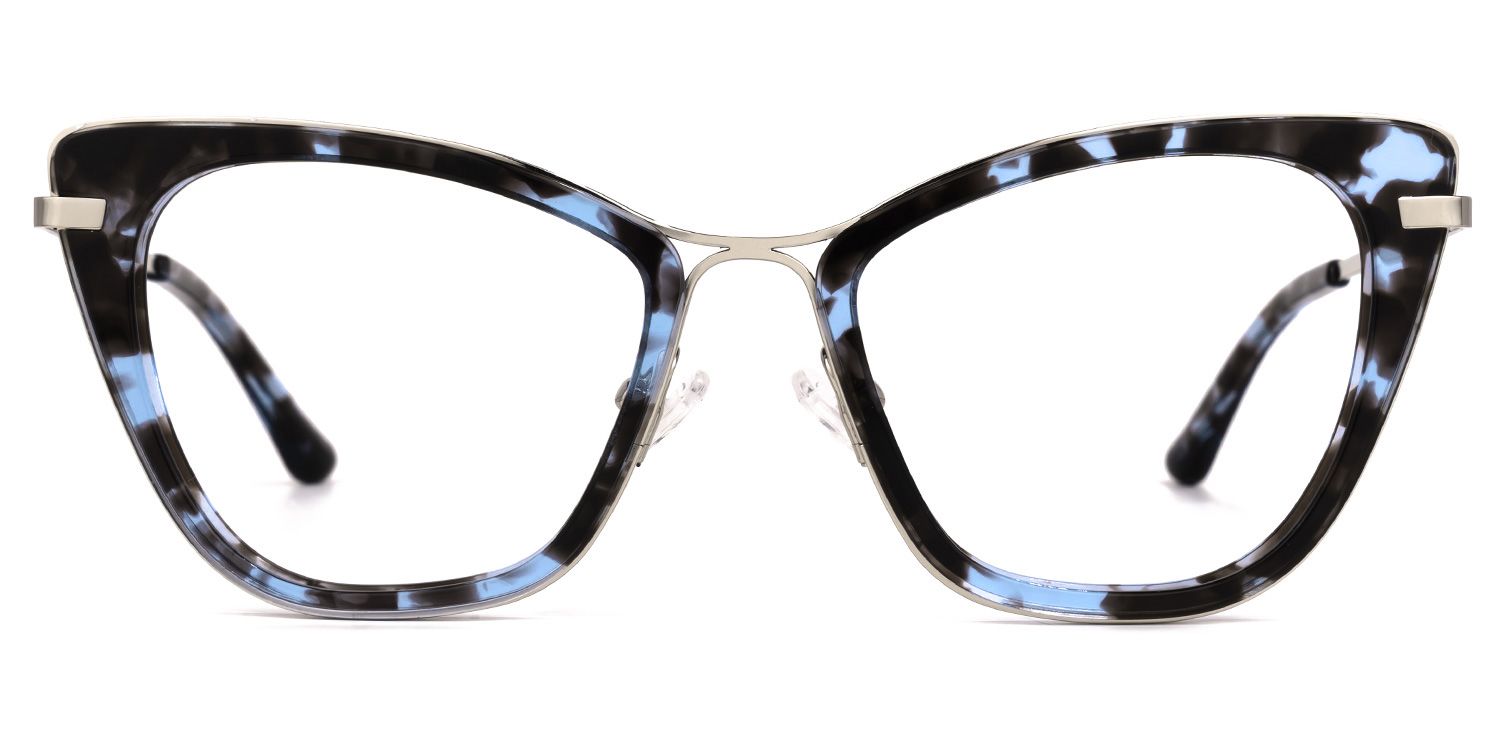 ojou Lisojo Cateye Blue-Tortoise Glasses | Zeelool Glasses