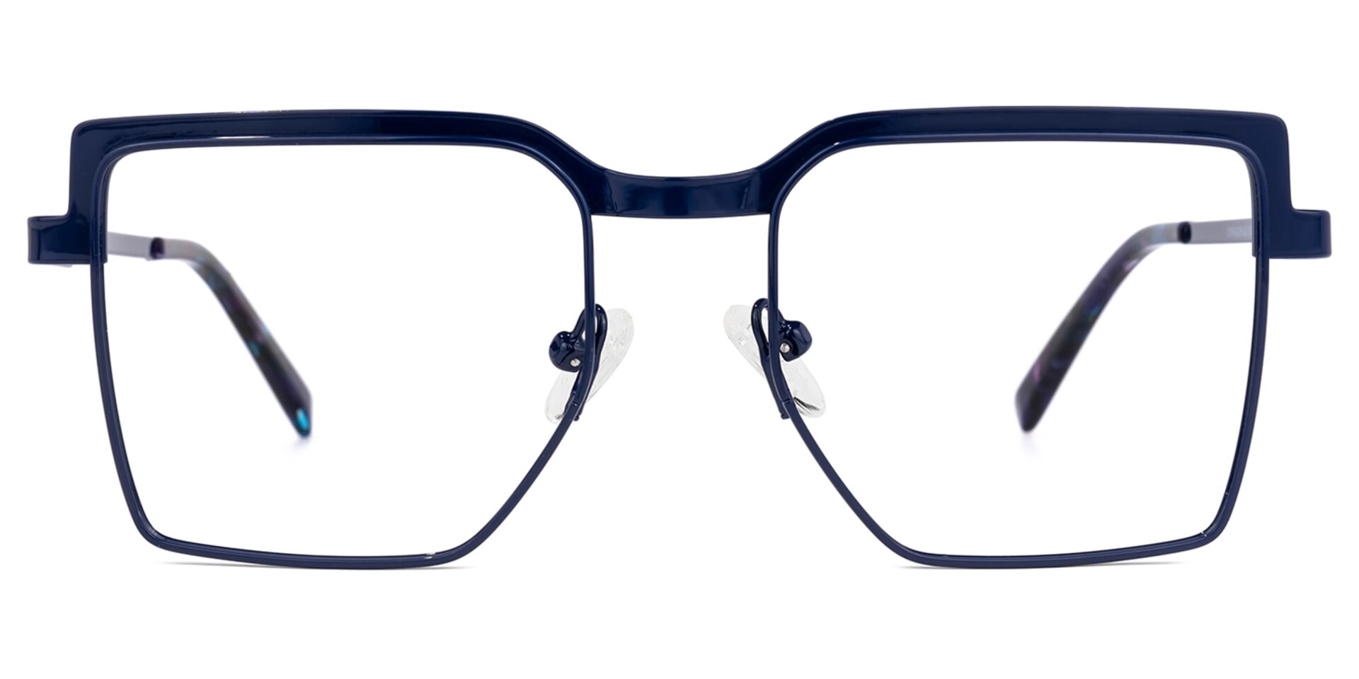 Jubilee Square Dark-Blue Glasses | Zeelool Glasses0