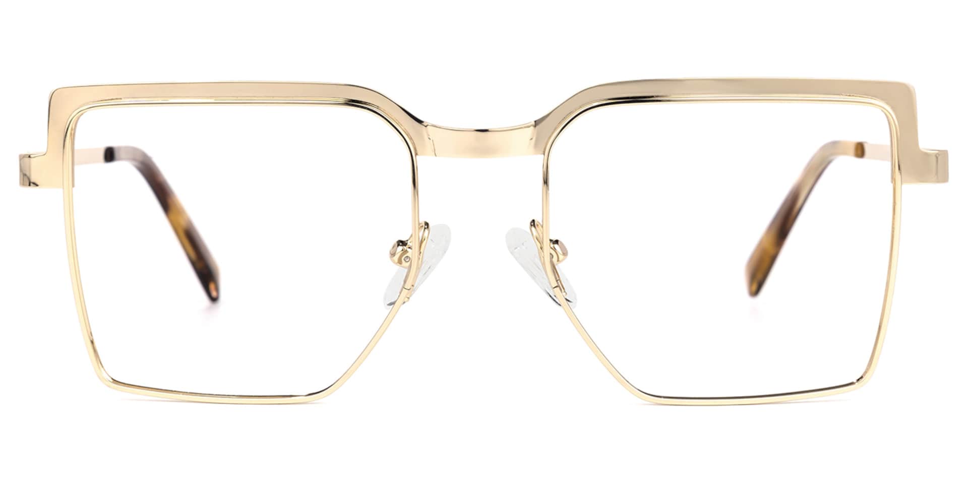 Jubilee Square Gold Glasses | Zeelool Glasses0