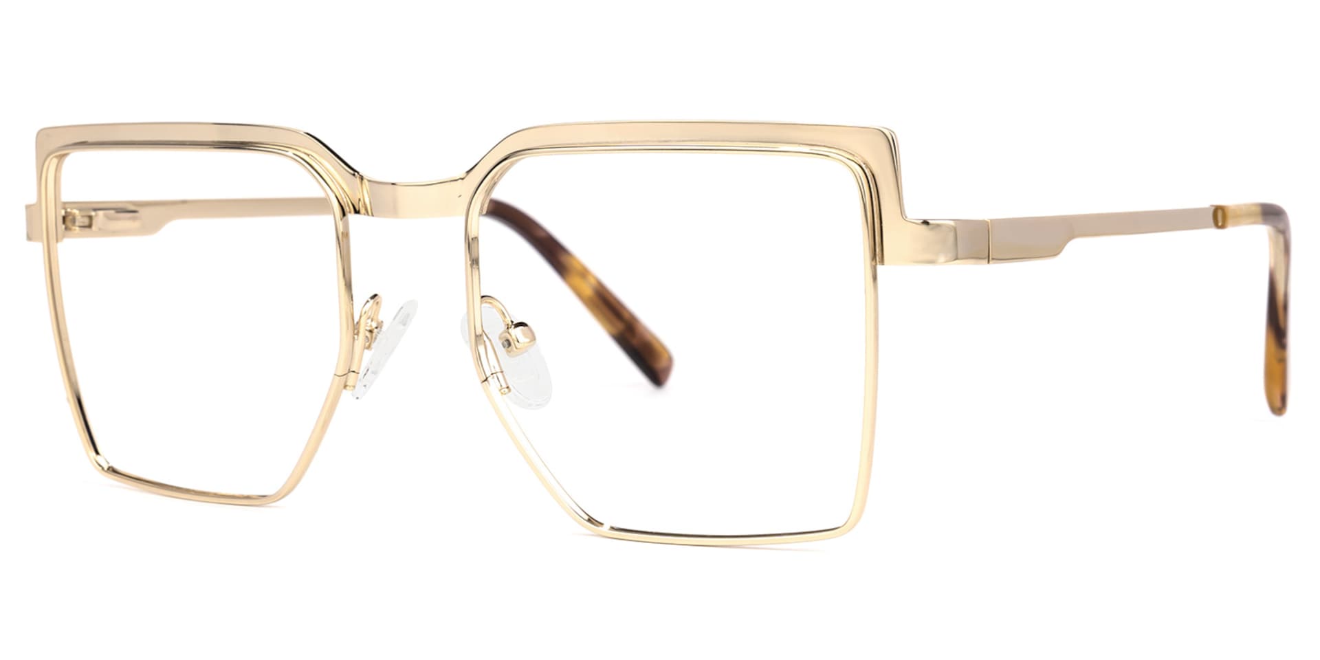Jubilee Square Gold Glasses | Zeelool Glasses1