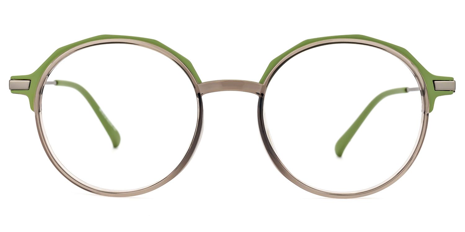 Meyko Round Green Glasses | Zeelool Glasses0