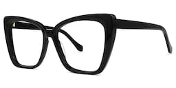 Shanell Butterfly Black Glasses1