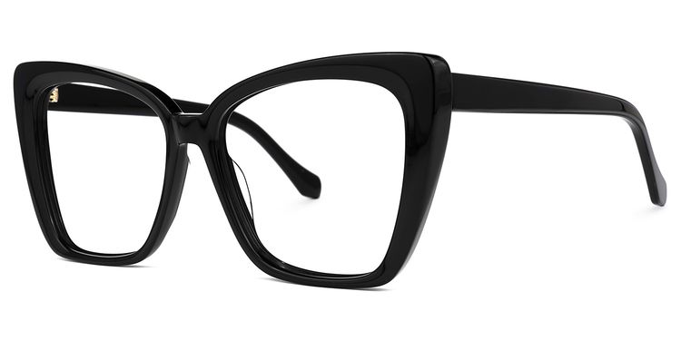 Shanell Butterfly Black Glasses