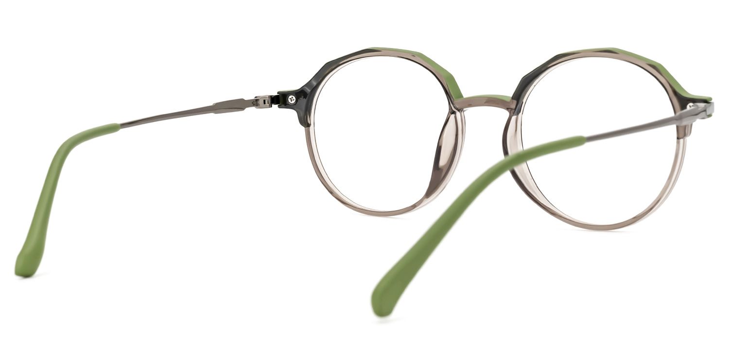 Meyko Round Green Glasses | Zeelool Glasses3